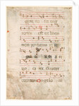 Leaf from an Antiphonary: Music, early 1300s by Unknown
