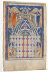 Leaf from Gratian's Decretum: Table of Affinity, c. 1270-1300 by Unknown