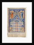 Leaf from Gratian's Decretum: Table of Affinity, c. 1270-1300 by Unknown