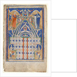 Leaf from Gratian's Decretum: Table of Affinity, c. 1270-1300 by Unknown