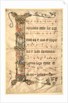 Leaf from the Wettinger Gradual: Historiated Initial…, c1330 by Second Master of the Wettinger Gradual