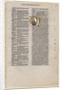Leaf with Initial from a Latin Bible: Initial M: St. Paul with a Sword and a Book, c. 1220 by Vienna Moralized Bible Workshop