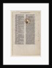 Leaf with Initial from a Latin Bible: Initial M: St. Paul with a Sword and a Book, c. 1220 by Vienna Moralized Bible Workshop