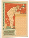 Les Maitres de lAffiche, Pl. 91: Paul Hankar, Architecte rue defacqz 63, c. 1894 by Adolphe Crespin