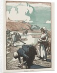 Les Pêcheuses de Pignons, Saint-Jean-de-Mont, 1903 by Auguste Louis Lepère