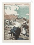 Les Pêcheuses de Pignons, Saint-Jean-de-Mont, 1903 by Auguste Louis Lepère