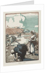 Les Pêcheuses de Pignons, Saint-Jean-de-Mont, 1903 by Auguste Louis Lepère