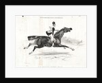 Les petits bonheurs de léquitation: Avoir un domestique, et ne pas lavoir auprès de soi…, 1842 by Alade Joseph Lorentz