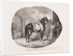 Lithographed Studies of Horses: Pl. 7, Horse from the Caen Plain, 1822 by Théodore Géricault; Gihaut
