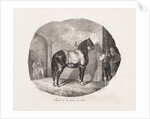 Lithographed Studies of Horses: Pl. 7, Horse from the Caen Plain, 1822 by Théodore Géricault; Gihaut