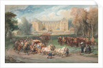 Louis XIV Driving his Coach in the Park of Versailles, 1870 by Eugène Louis Lami