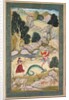 Lovers Parting, Page from a Book of Fables, c. 1590-95 by Unknown