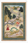 Lovers Parting, Page from a Book of Fables, c. 1590-95 by Unknown