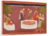Madhava plays his vina before five women drawing water from a well, from a Madhavanala…, c. 1700 by Unknown