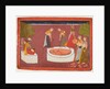Madhava plays his vina before five women drawing water from a well, from a Madhavanala…, c. 1700 by Unknown