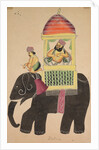 Mahant of Tarakeshwar Rides on an Elephant, 1800s by Unknown