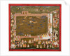 Maharaja Sangram Singh and his court observe a fight between tigers and boars at Sadri, c. 1720 by Unknown