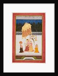 Maharana Ari Singh and his consort on a terrace, c. 1761 by Unknown
