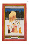 Maharana Ari Singh and his consort on a terrace, c. 1761 by Unknown