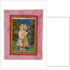 Maharana Jawan Singh in a forest holding a hawk, c. 1835 by Ghasi (possibly)