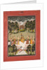 Malar Ragini: Krishna Playing the Flute to Seven Gopis Holding Musical Instruments…, c. 1760 by Unknown