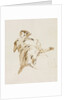 Male Figure Seen from Below, c. 1740s by Giovanni Battista Tiepolo
