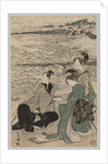 Man and Two Women at the Sea Shore, 1769-1825 by Utagawa Toyokuni