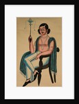 Man Seated in a European Chair Smoking a Margila Pipe, c. 1880 by Unknown