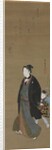 Man Strolling with a Boy Carrying Flowering Branch, c. 1810 by Kitagawa Fujimaro