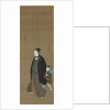 Man Strolling with a Boy Carrying Flowering Branch, c. 1810 by Kitagawa Fujimaro