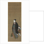 Man Strolling with a Boy Carrying Flowering Branch, c. 1810 by Kitagawa Fujimaro
