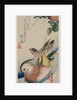 Mandarin Ducks and Flowering Plants, early or mid-1830s by Ando Hiroshige