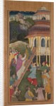Mary ascends the stairs to the temple, from a Mir?at al-quds…, 1602-1604 by Unknown