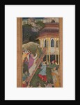 Mary ascends the stairs to the temple, from a Mir?at al-quds…, 1602-1604 by Unknown