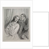 Masques et visages: Par-ci, par-la: Mame Beauminet, ta majeste…, 1857-58 by Paul Gavarni