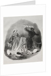 Matrimonial Customs: Ah! you think your wife does not provide enough for you, villian…, 1841 by Honoré Daumier; Aubert