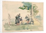 Militaires sous un arbre by Isidore Pils