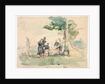 Militaires sous un arbre by Isidore Pils