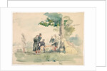 Militaires sous un arbre by Isidore Pils