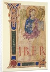 Miniature Excised from a Gospel Book: The Symbol of St. Matthew and Canon Tables by Unknown