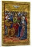 Miniature from a Book of Hours: The Pentecost, c. 1500 by Jean Poyet