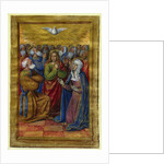Miniature from a Book of Hours: The Pentecost, c. 1500 by Jean Poyet