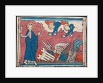 Miniature from a Manuscript of the Apocalypse: The Fall of Babylon, c. 1295 by Unknown
