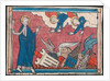 Miniature from a Manuscript of the Apocalypse: The Fall of Babylon, c. 1295 by Unknown