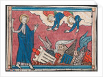 Miniature from a Manuscript of the Apocalypse: The Fall of Babylon, c. 1295 by Unknown