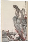 Monkeys by a Stream, mid-1800s by Nagasawa Rosetsu (style of)