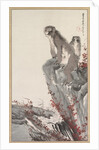 Monkeys by a Stream, mid-1800s by Nagasawa Rosetsu (style of)