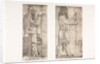 Monuments of Ninevah: Plate 6, Fish-god; Figure near an Entrance, 1853 by Austen Henry Layard