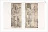 Monuments of Ninevah: Plate 6, Fish-god; Figure near an Entrance, 1853 by Austen Henry Layard