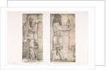 Monuments of Ninevah: Plate 6, Fish-god; Figure near an Entrance, 1853 by Austen Henry Layard